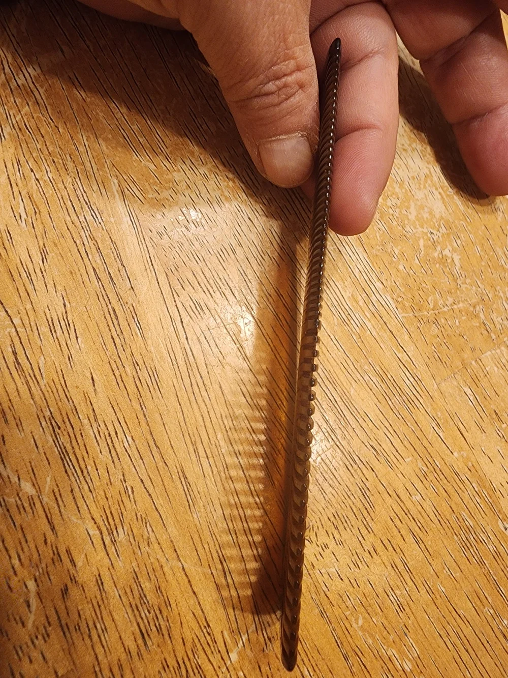 Rare VintageLouis Vuitton Tortoiseshell-Pattern Pocket Comb with Monogram Sleeve
